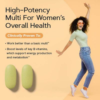 GNC Women'S Mega Energy and Metabolism Multivitamin Tablets, 180 Ct.