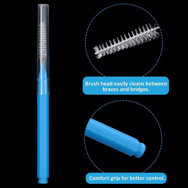 Bàn chải kẽ răng cho người niềng răng (50 chiếc)