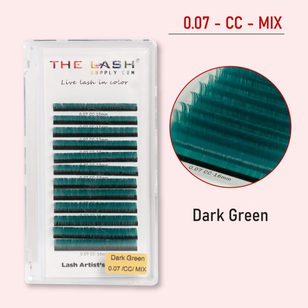0.07 - Màu mi - CC - Xanh lá đậm