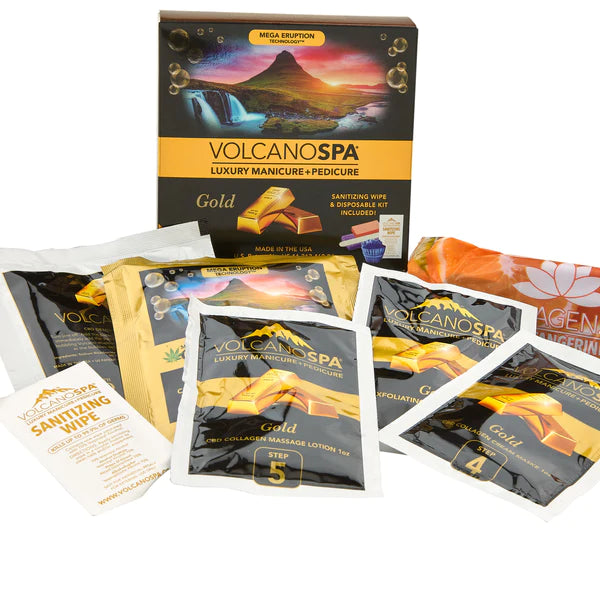 LP VOLCANO SPA 10 bước - Vàng - Bộ sản phẩm