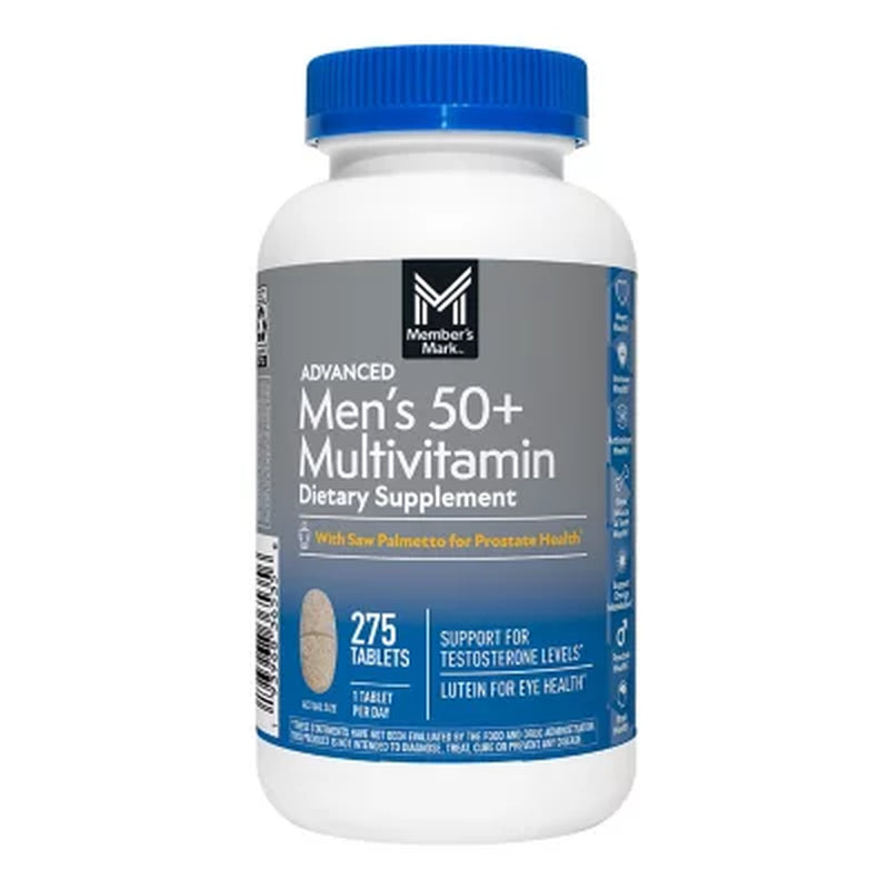 Member'S Mark Advanced Men'S 50+ Multivitamin Tablets, 275 Ct.