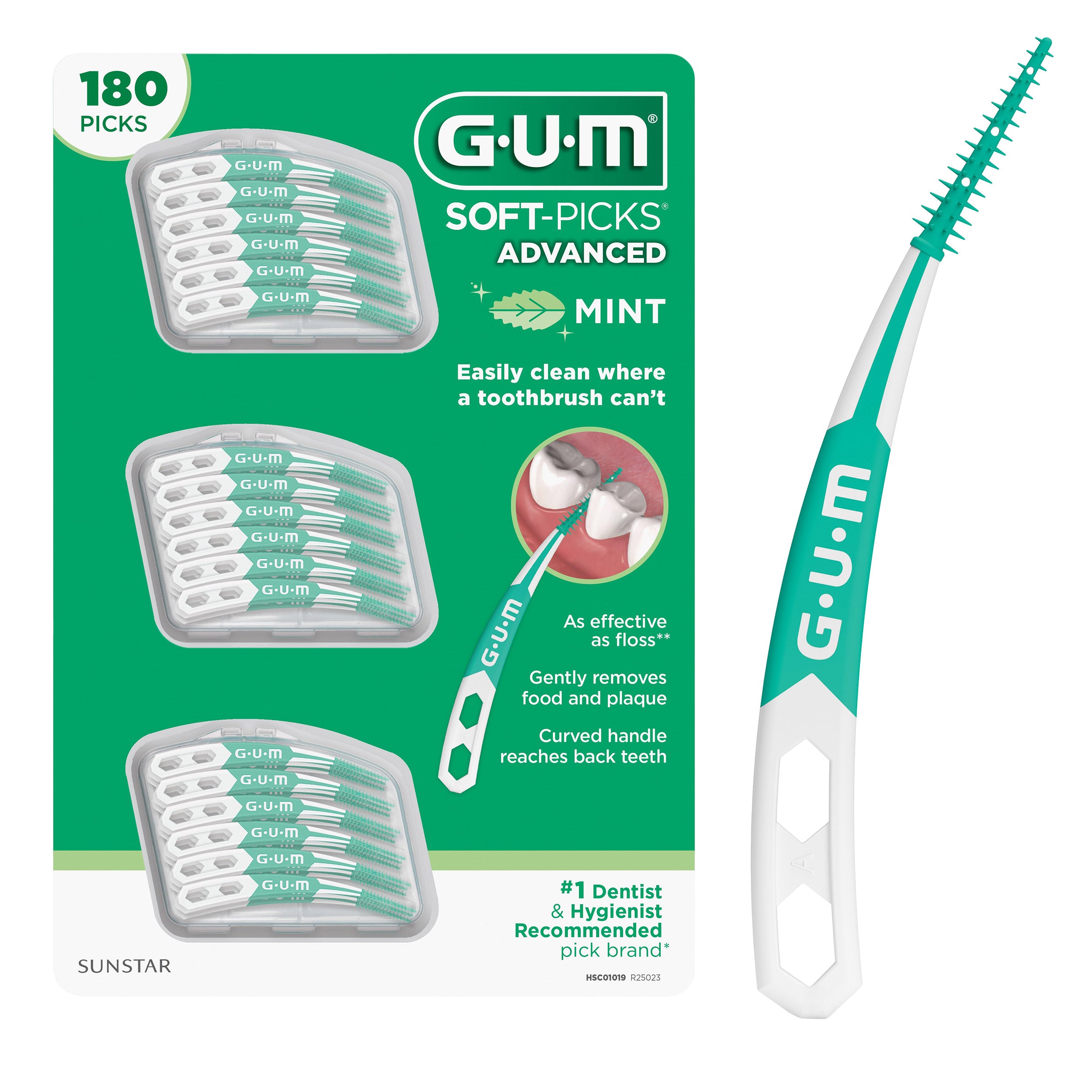 Soft-Picks Advanced Mint, 180-Count