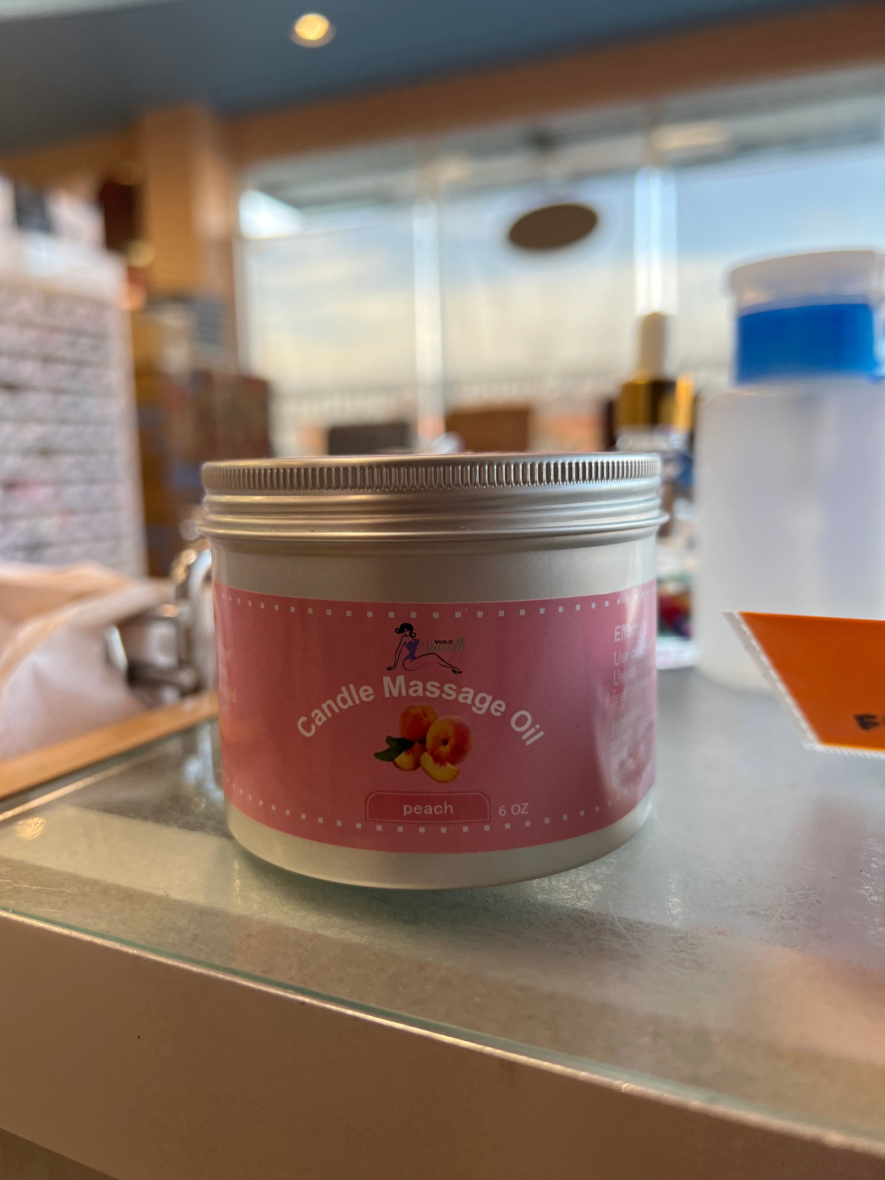 Dầu massage nến WaxSmooth 6 oz - Đào