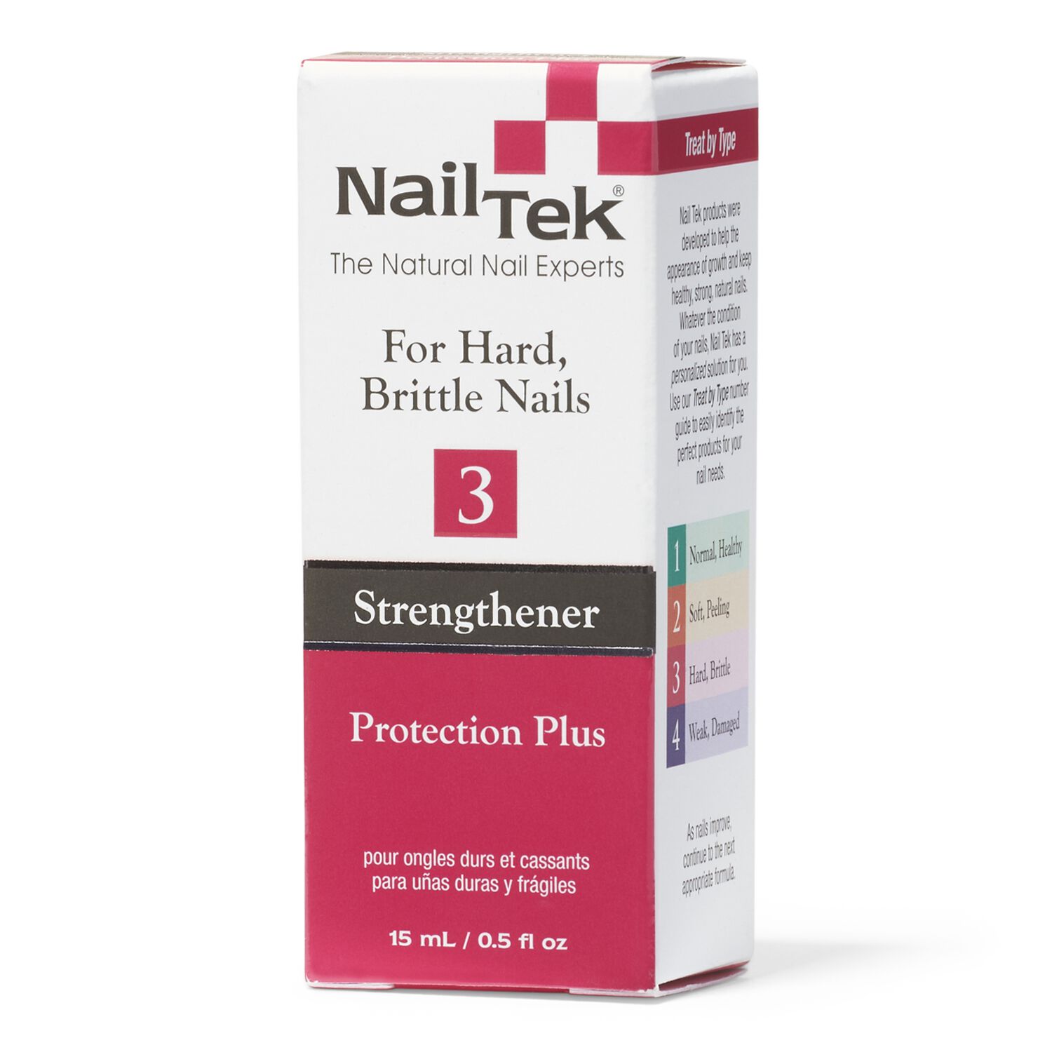 Kem dưỡng ẩm tăng cường móng tay Nail Tek Hydrate 3 - Dành cho móng tay cứng, giòn 0,5oz