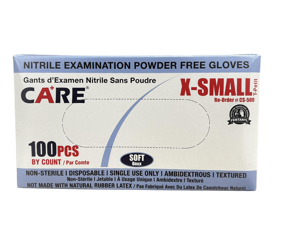 GĂNG TAY CHĂM SÓC Găng tay Nitrile không bột cỡ XSmall - Hộp