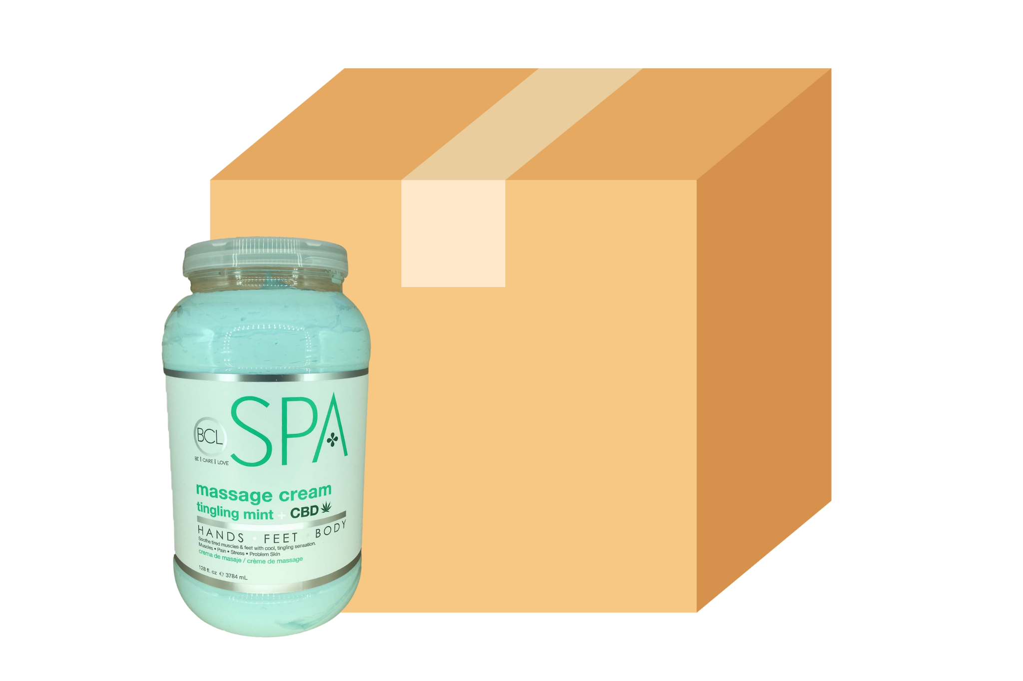 Kem mát-xa BCL Spa Hương bạc hà dịu nhẹ (128 oz)