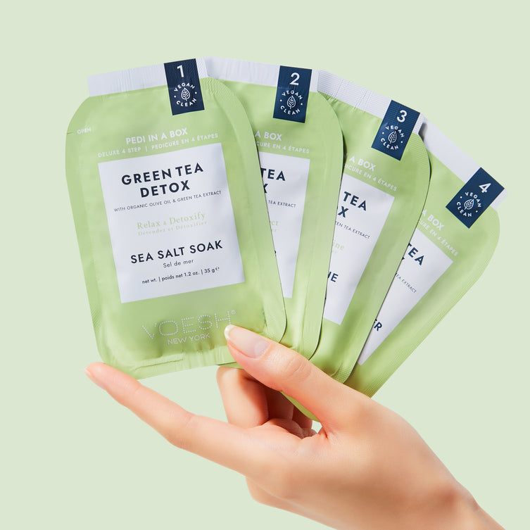 Voesh Deluxe Pedicure 4 Step - Green Tea***ĐANG BÁN $117/THÙNG***