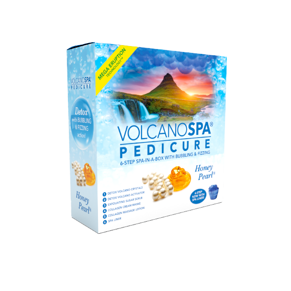 Bộ chăm sóc móng chân La Palm Volcano Deluxe 5 bước - Honey Pearl - Bộ sản phẩm