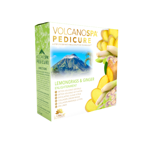La Palm Volcano Deluxe Pedicure 6 bước - Hương sả & gừng - Hộp 36