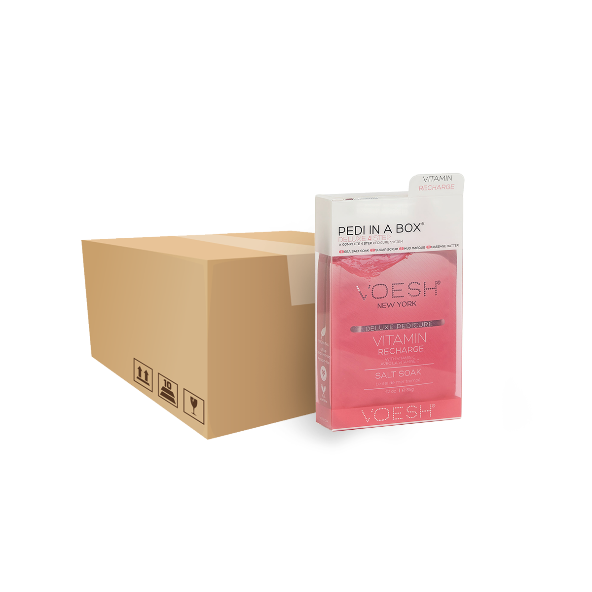 VOESH Deluxe Pedicure 4 bước - Vitamin - Hộp 50 cái