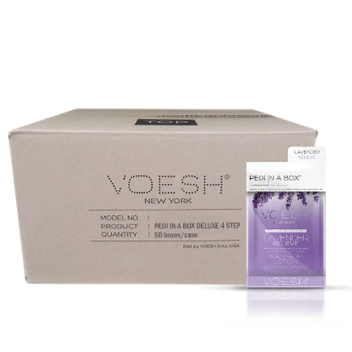 VOESH Deluxe Pedicure 4 bước - Hoa oải hương - Hộp 50 cái
