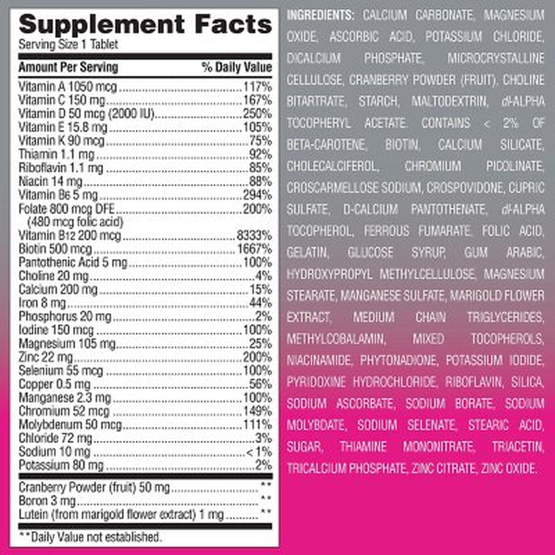 Member'S Mark Advanced Women'S 50+ Multivitamin Tablets, 275 Ct.