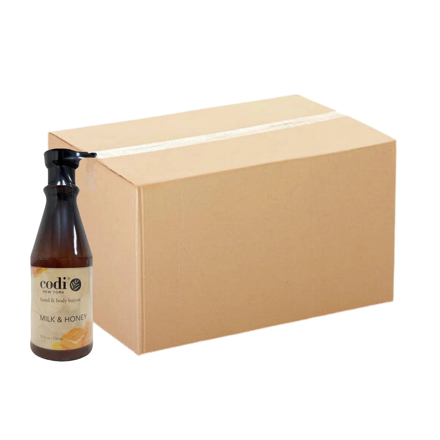 Sữa dưỡng thể và tay Codi 750ml / 25oz - Sữa & Mật ong - Hộp 12