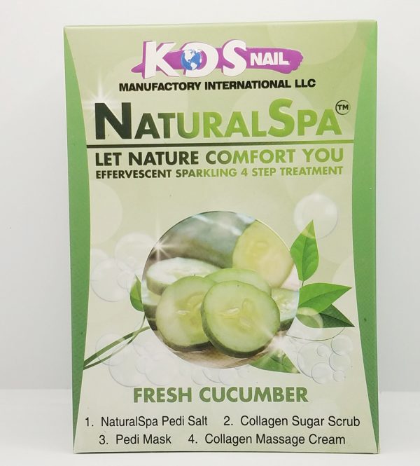 Bộ chăm sóc móng chân KDS Deluxe 4 bước - Dưa chuột