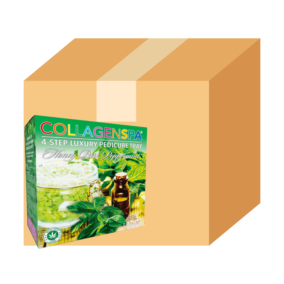 Khay chăm sóc móng chân 4 bước La Palm CollagenSpa - Hương mật ong bạc hà nguyên chất - Hộp 4 hộp