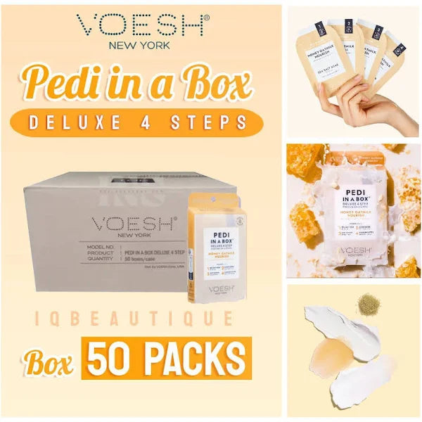 Voesh Deluxe Pedicure 4 bước O2 Bubbly Spa - Caffe Macchiato - Thùng 50