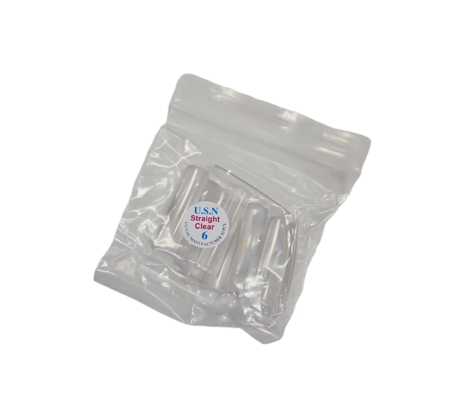 Đầu móng thẳng trong suốt USN Nails #6