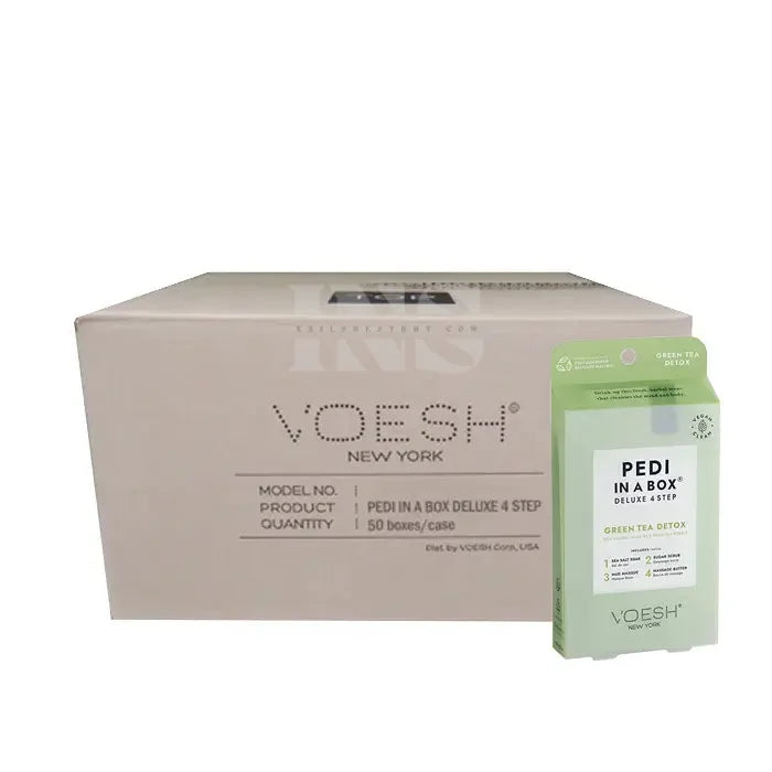 Voesh Deluxe Pedicure 4 bước - Trà xanh - Hộp 50 cái