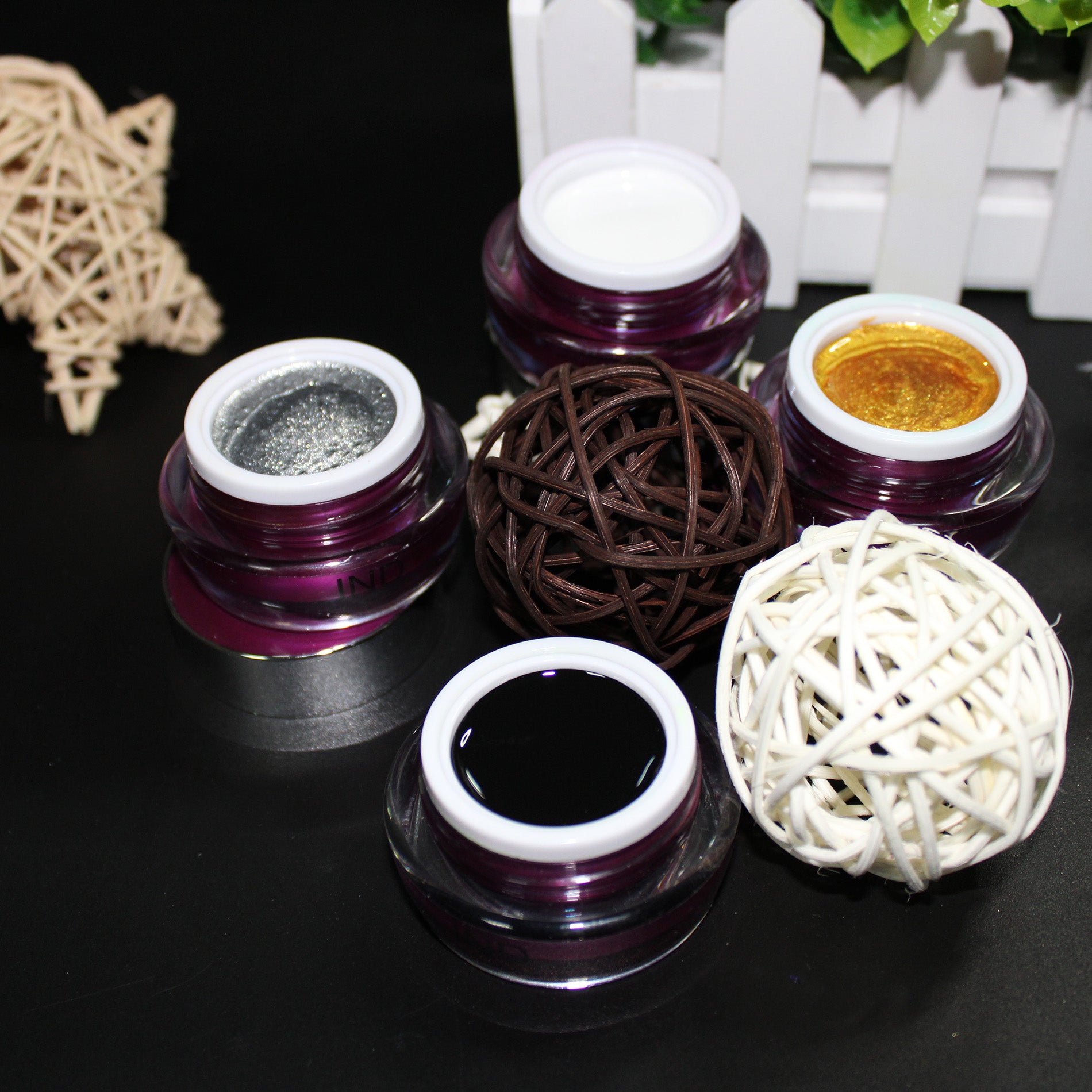 IND Spider Gel Kit 4 Màu 10ml Kèm 3 Cọ Vẽ