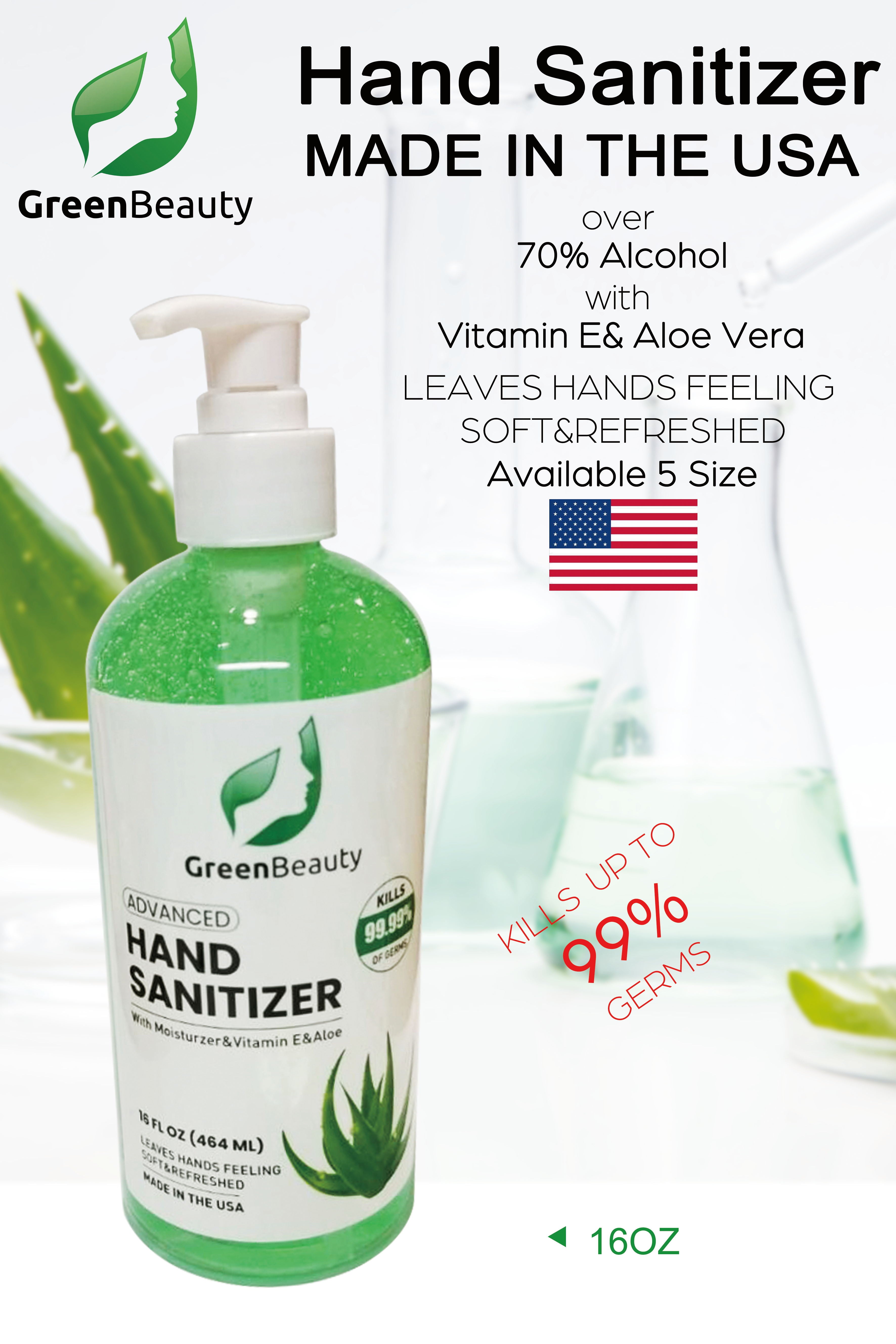 Nước rửa tay khô GreenBeauty 16 oz