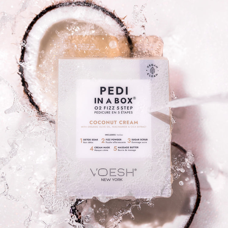VOESH Pedi in a Box O2 Fizz 5 Step - Kem dừa