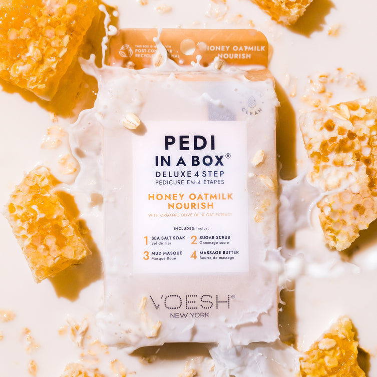 VOESH Deluxe Pedicure 4 Step - Sữa dưỡng yến mạch mật ong