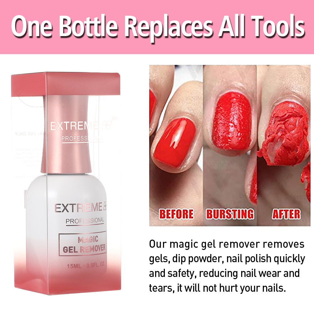 EXTREME+ Magic Remover Gel Nước Tẩy Sơn Móng Tay 15mL 0.5oz