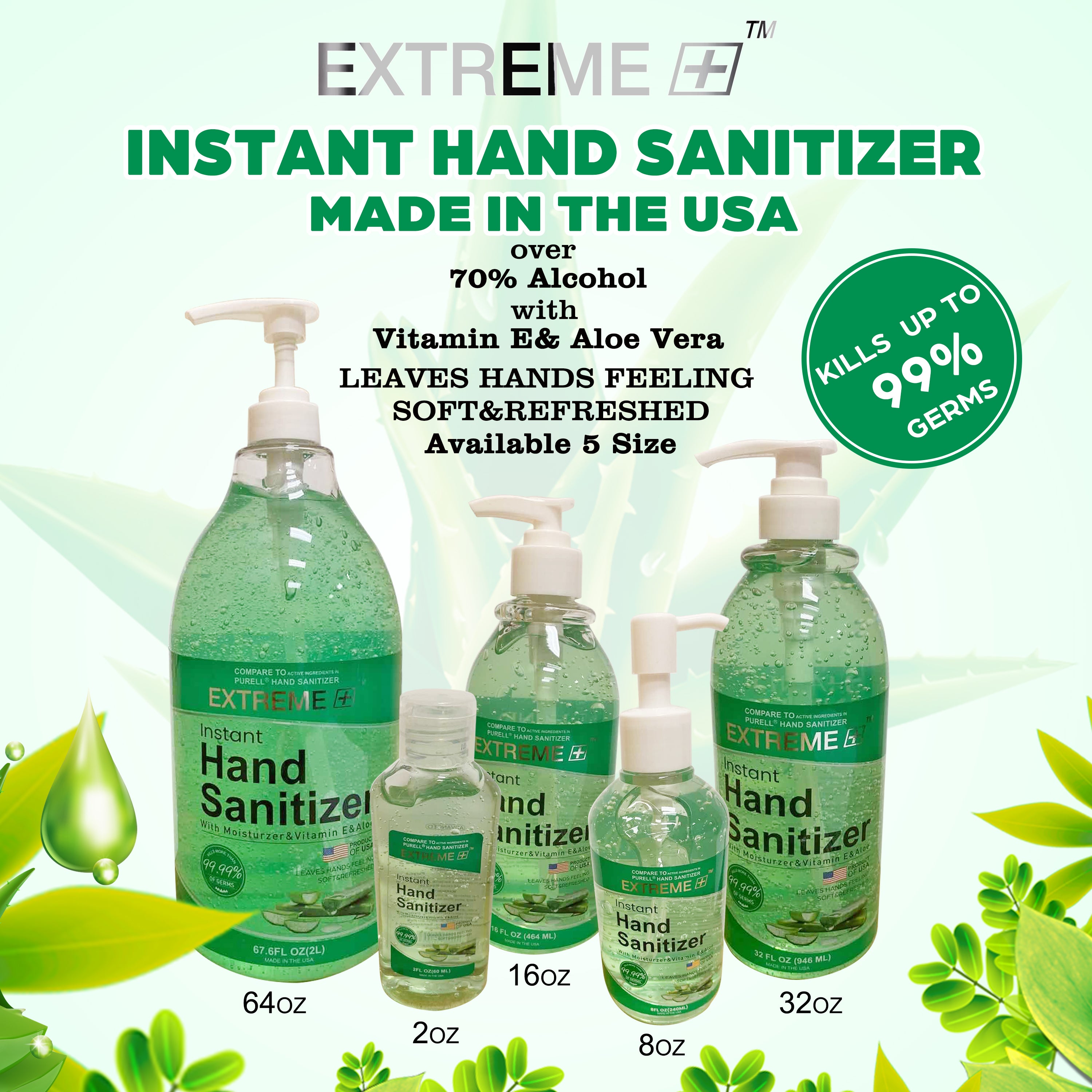 Nước rửa tay khô GreenBeauty 16 oz