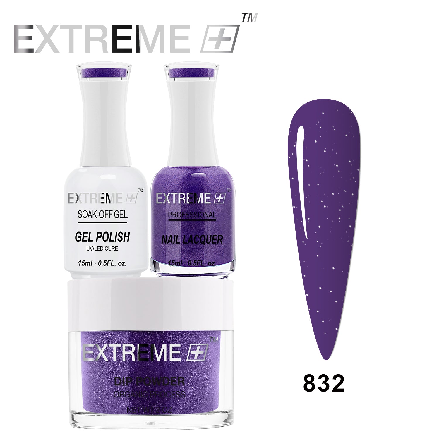 Bộ Combo EXTREME+ 3 trong 1 - Gel, Sơn mài & Nhúng - #832