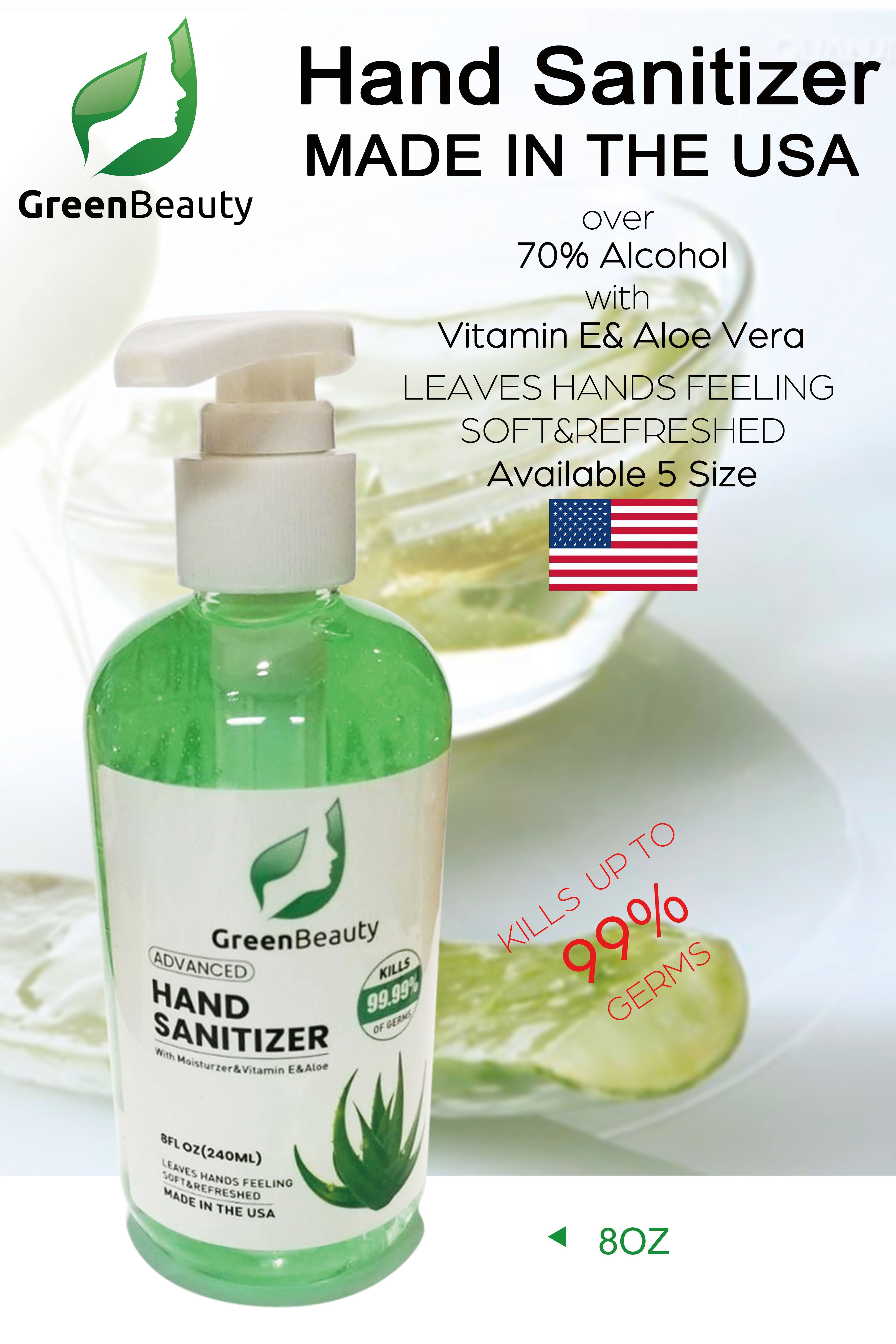 Nước rửa tay khô GreenBeauty 16 oz