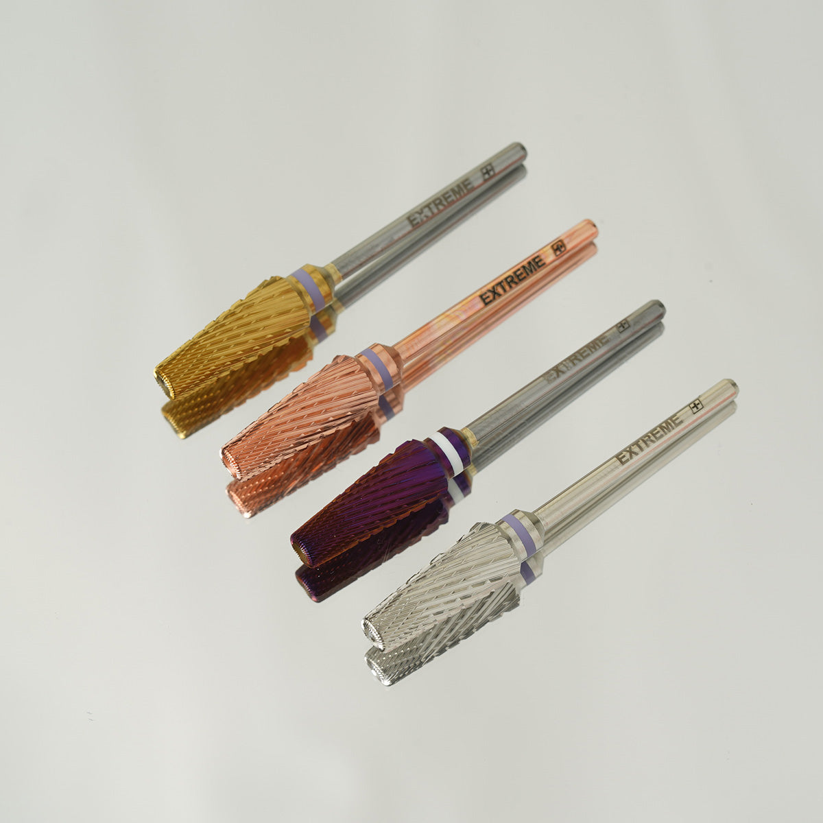 EXTREME+ Mũi khoan móng tay hai chiều đa năng Crystal 5 in 1 Pro 3/32" - Tím
