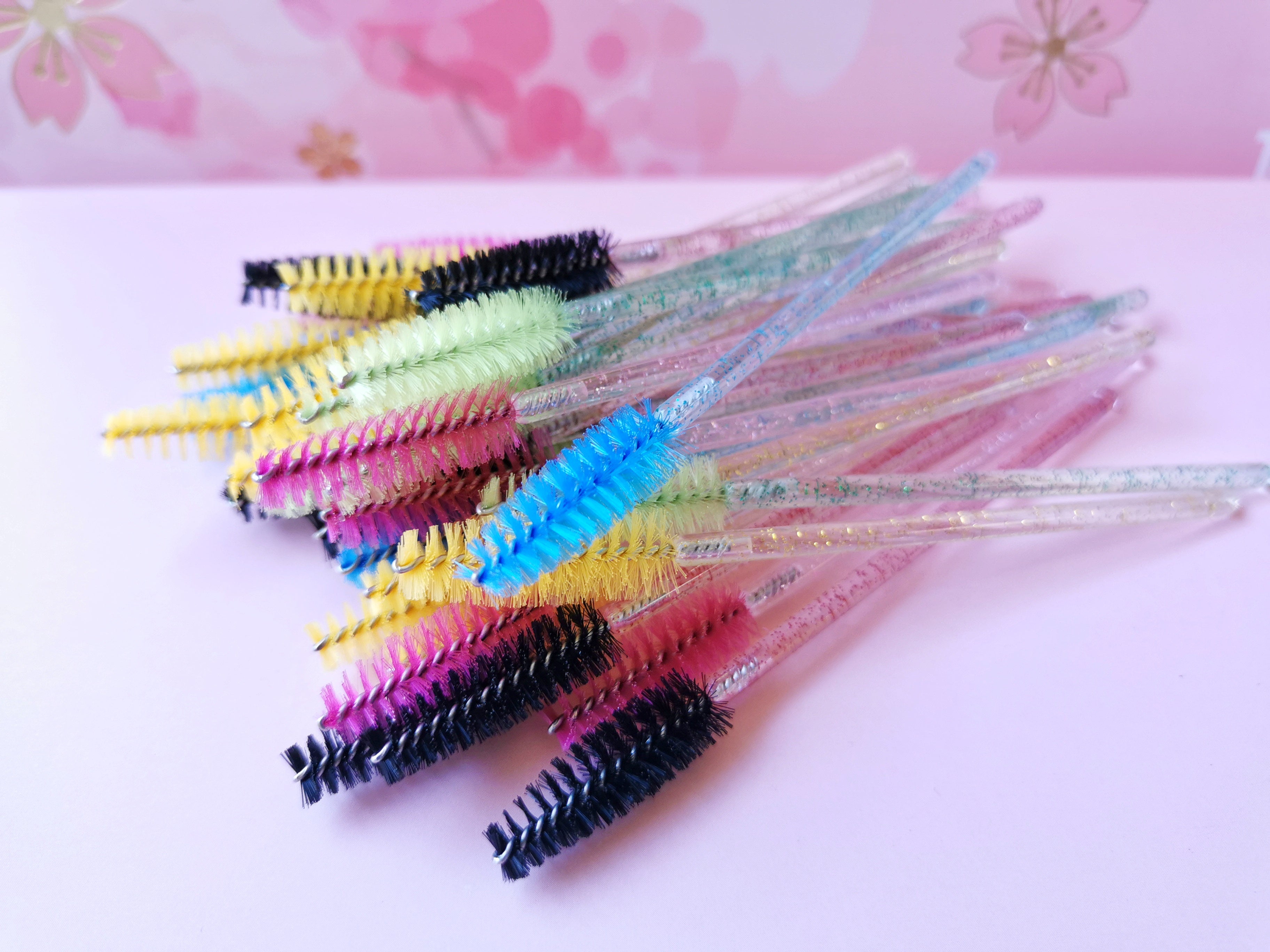 100 Chiếc Dùng Một Lần Lông Mi Cọ Mascara Hoa Dây Kẻ Mắt Mi Lông Mày Applicator Mỹ Phẩm Cọ Trang Điểm Bộ Dụng Cụ