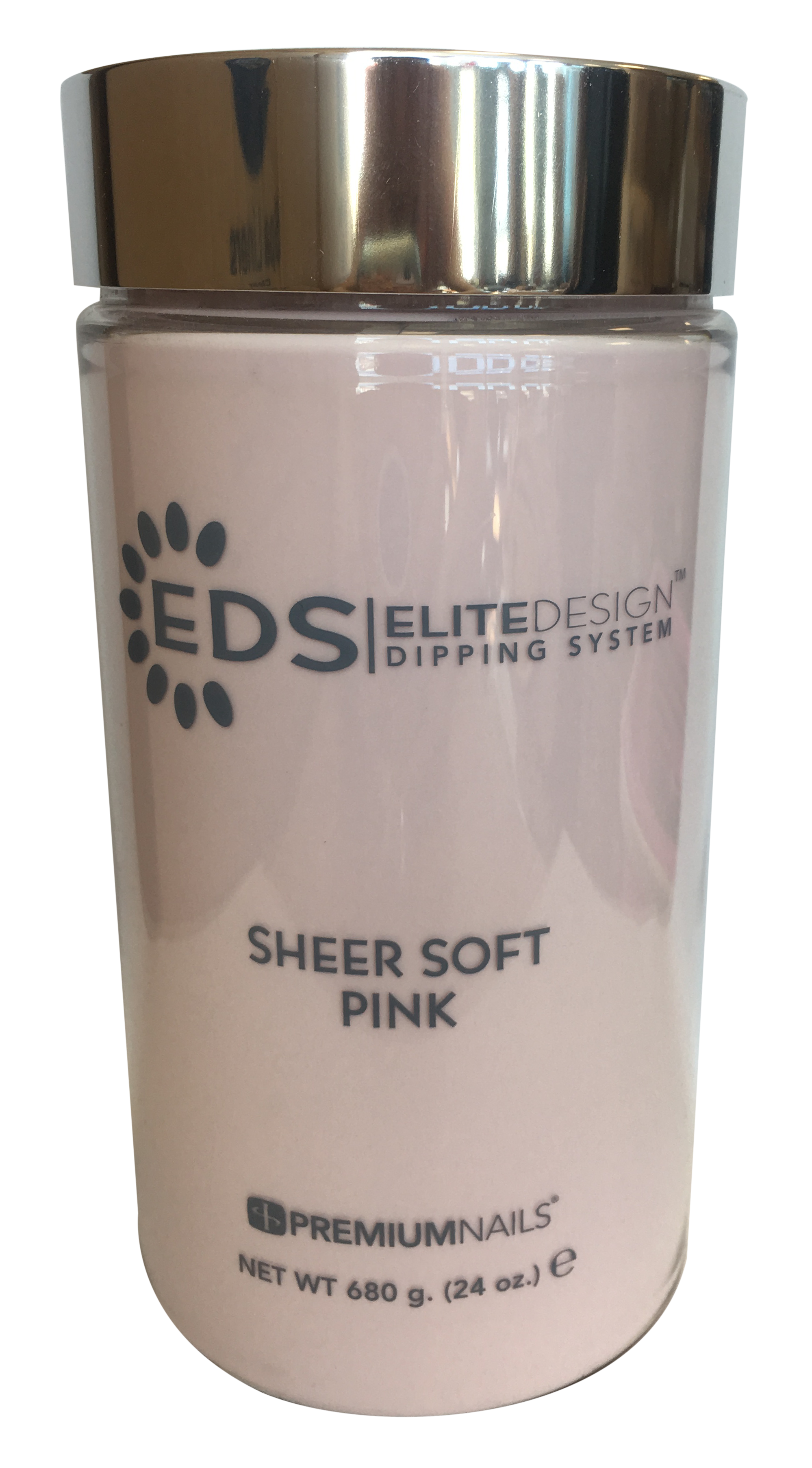 Móng Cao Cấp - Elite Design Dipping Powder Pink & White 24 Oz - Sheer Soft Pink