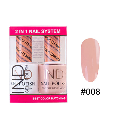 Bộ Gel Sơn Móng Tay IND & Sơn Mài Phối Màu - #08