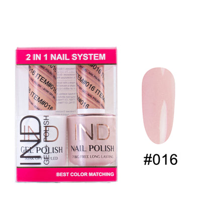 Bộ Gel Sơn Móng Tay IND & Sơn Mài Phối Màu - #16