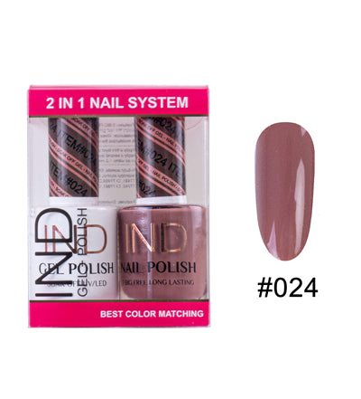 Bộ Gel Sơn Móng Tay IND & Sơn Mài Phối Màu - #24