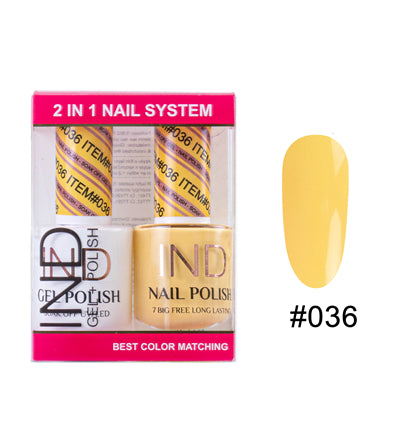 Bộ Gel Sơn Móng Tay IND & Sơn Mài Phối Màu - #36