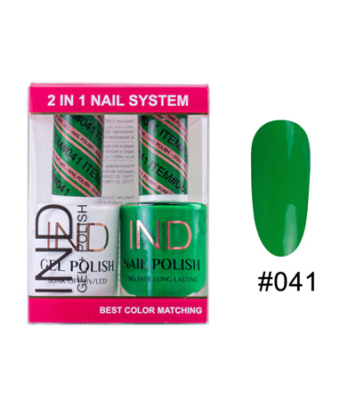 Bộ sơn móng tay IND Gel & Matching Lacquer Set - #41
