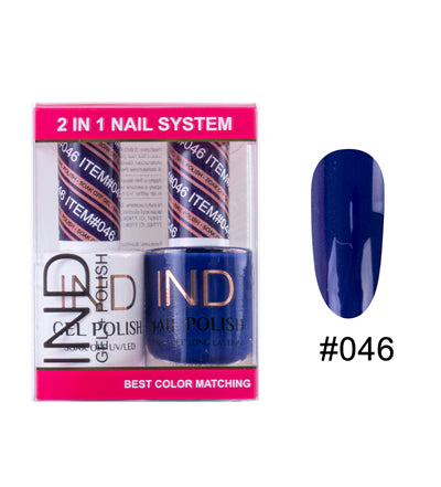 Bộ Gel Sơn Móng Tay IND & Sơn Mài Phối Màu - #46