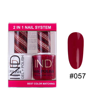 Bộ Gel Sơn Móng Tay IND & Sơn Mài Phối Màu - #57