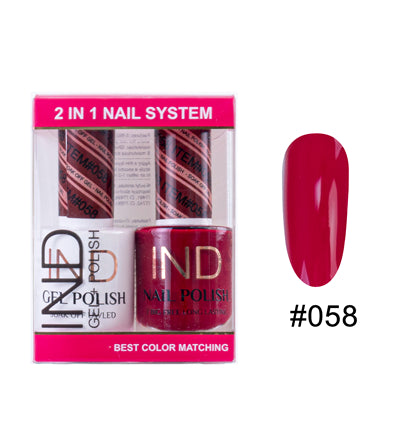 Bộ Gel Sơn Móng Tay IND & Sơn Mài Phối Màu - #58