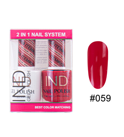 Bộ Gel Sơn Móng Tay IND & Sơn Mài Phối Màu - #59