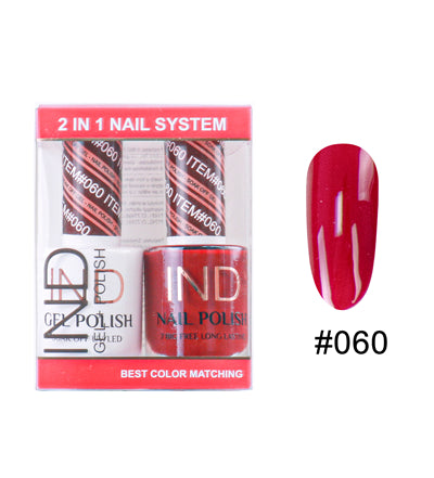 Bộ sơn móng tay IND Gel & Matching Lacquer Set - #60