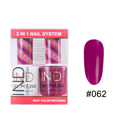 Bộ Gel Sơn Móng Tay IND & Sơn Mài Phối Màu - #62