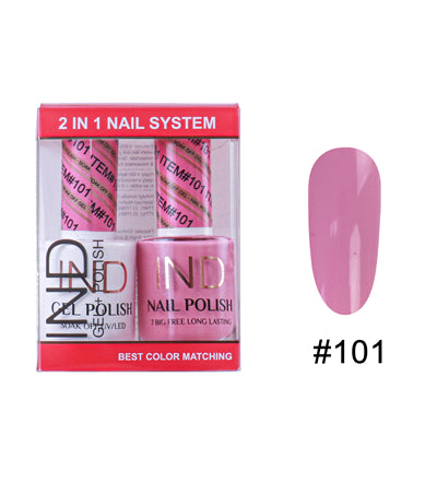 Bộ Gel Sơn Móng Tay IND & Sơn Mài Phối Màu - #101