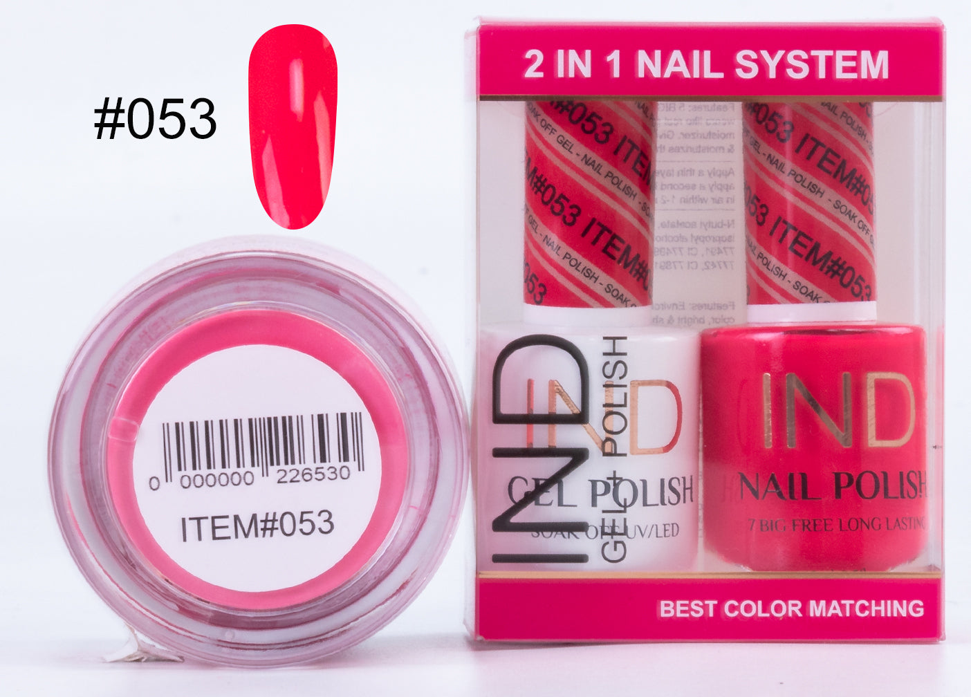 Combo IND 3 TRONG 1 Gel + Sơn mài + Phấn phủ - #53