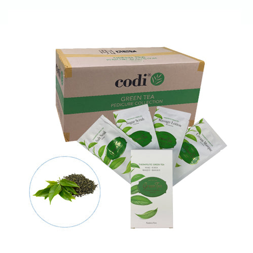 Bộ sản phẩm chăm sóc móng chân cao cấp Codi K-Beauty Deluxe 4 bước - Trà xanh - Hộp 120