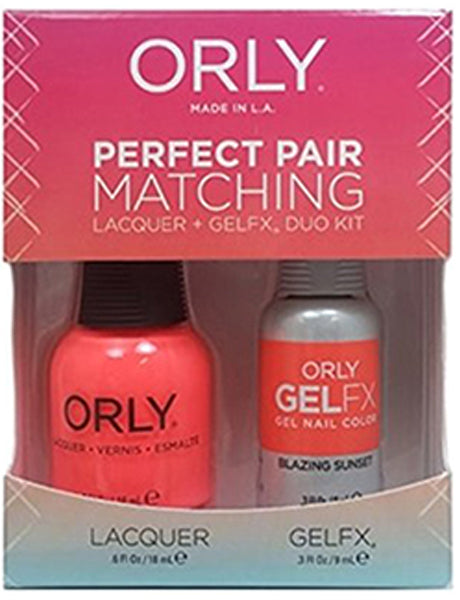 Orly Gel Matching Set #31228 - Blazing Sunset