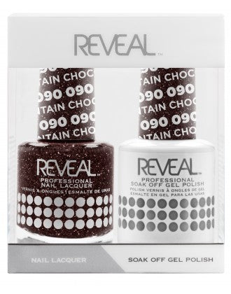 Bộ đôi sơn bóng và gel Reveal - 090 Chocolate Fountain