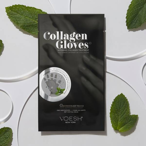 Găng tay Voesh Deluxe Pedicure Collagen - Màu bạc hà - Hộp 100 chiếc